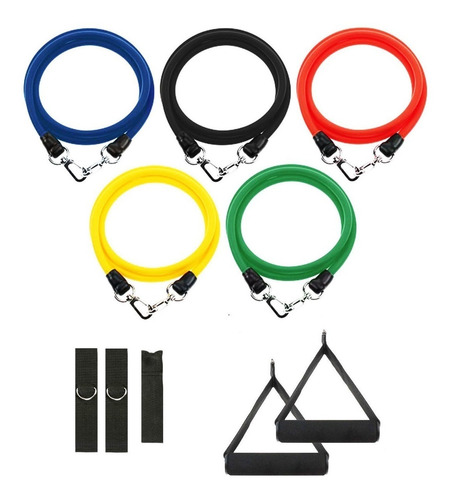Set 5 Bandas Elásticas Con Agarre Resistencia Entrenamiento