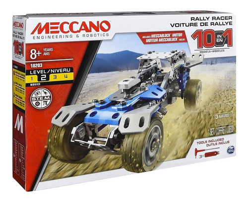 Meccano 10m Conjunto Motorizado De Construcción De Coches