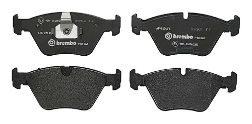 Set-4 Balatas Delanteras Bmw X3 3.0l L6 04 A 08 Brembo