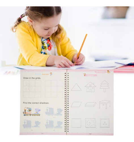 Cuadernos De Caligrafía Reutilizables Kit 4pcs Con Accesoris