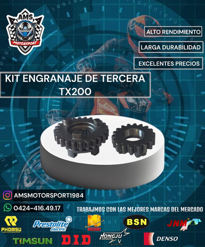 Kit Engranaje De Tercera Tx200