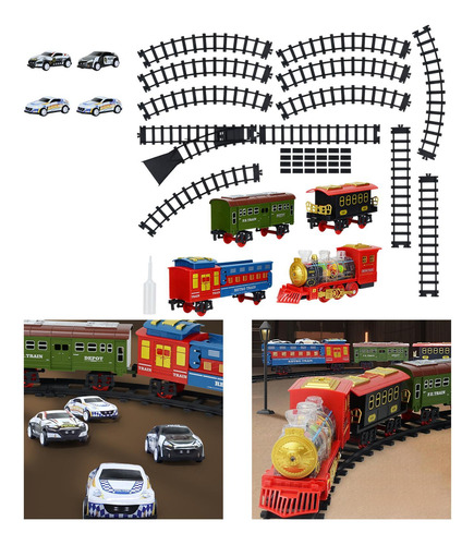 Juego De Tren Eléctrico, Juego De Vías De Tren, Locomotora