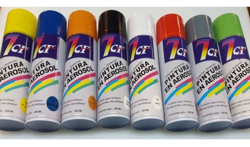 Imagen 1 de 4 de Spray Pintura En Aerosol Interior Exterior Colores Metalicos