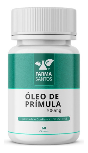 Óleo De Primula 500mg (estrela Da Tarde) 60 Cápsulas Sabor Sem Sabor