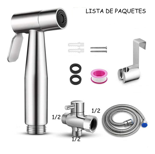 Juego Completo Llave Bidet Ducha Arabe Para Wc