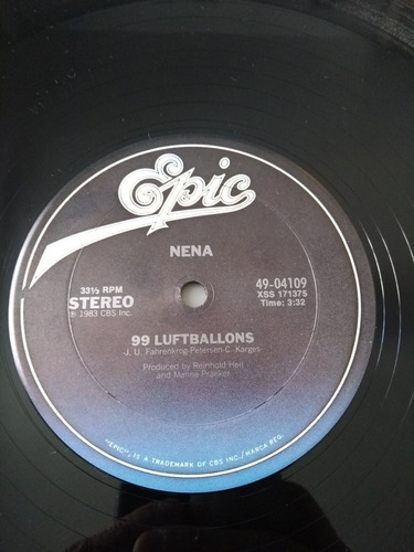 Vinilo Maxi Nena - 99 Luftballons ( Versión En Alemán ) (Usado)