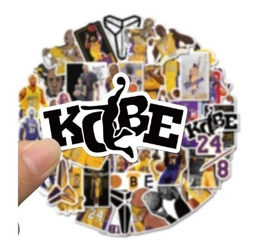 Stickers Autoadhesivos - Kobe Bryant (50 Unidades)