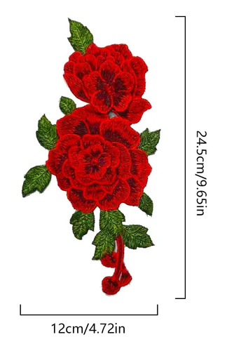 Flor 3 D Roja Comercial