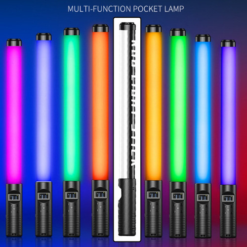 Rgb Led Handheld Luz Fotografia Luz De Vídeo Vara Varinha 7