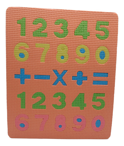 10 Pz Juego Foamy Tablas Sumas Restas Rompecabezas Infantil