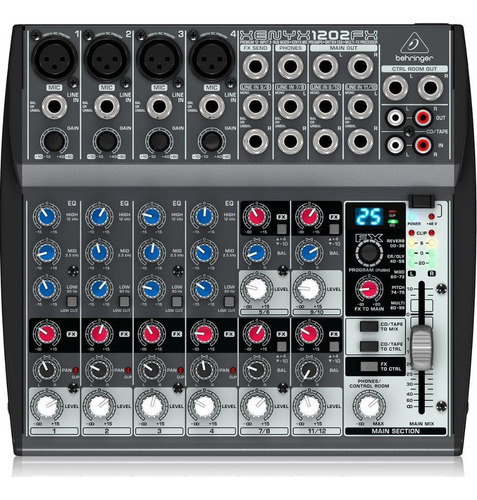 Mesa De Som Behringer Xenyx 1202fx 12 Canais