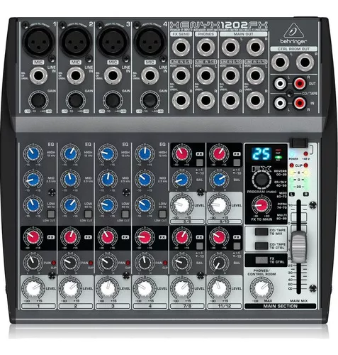 Mesa De Som Behringer Xenyx 1202fx 12 Canais | MercadoLivre