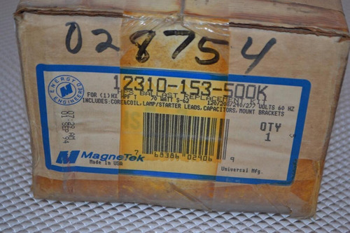 One New Magnetek Ballast Replacment Kit 12310-153-500k. Ccr