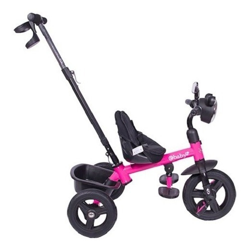 Triciclo Paseador Ebaby Con Manubrio Luz Música Porta Tetero