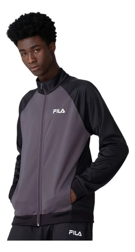 Agasalho Masculino Fila F11at00537 Basic Sports Preto/cinza