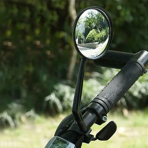 Imagen 3 de 8 de Espejo Retrovisor Para Bicicleta De Manubrio Con Brazo Alto