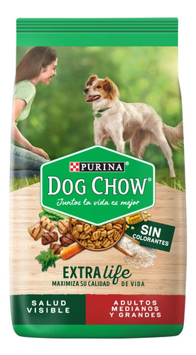 Dog Chow Adulto Mediano Grande Sin Colorantes 8 Kg