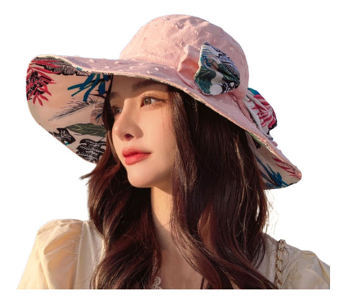 Gorra De Mujer De Moda Sombrero De Playa Con Protector Solar
