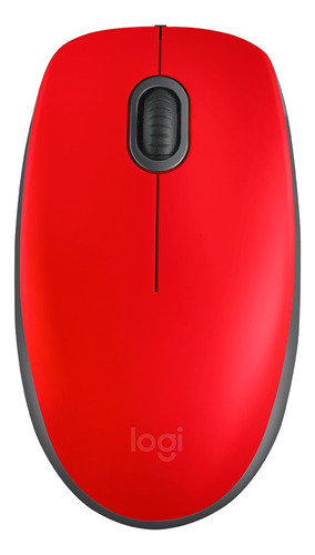 Mause Logitech Usb M110 Rojo Silent 90% Mas Silencioso