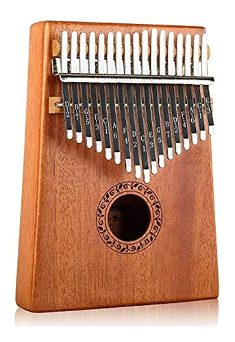 Kalimba Piano De Pulgar De 17 Teclas Con Instrucción De Estu