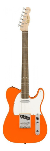 Guitarra eléctrica Squier by Fender Telecaster de álamo competition orange laca poliuretánica con diapasón de palo de rosa