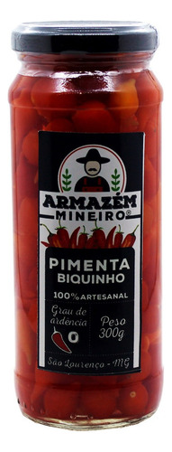 Pimenta Biquinho 300g 100% Artesanal Grau Ardência 0 