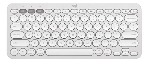 Teclado Bluetooth Logitech K380s Qwerty Inglés Us Blanco