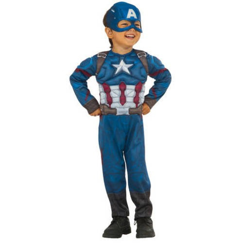 Disfraz Para Niño De Capitán America Halloween Talla 3t-4t