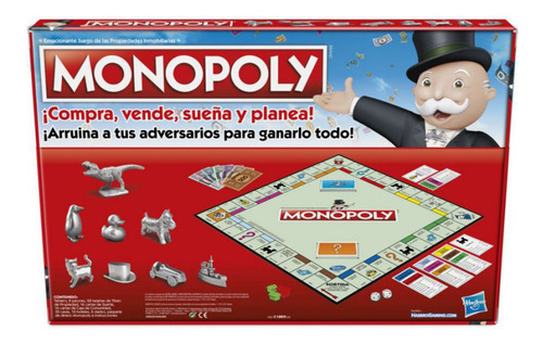 Juego De Mesa Hasbro Gaming Monopoly Clásico C1009 Español (Usado)
