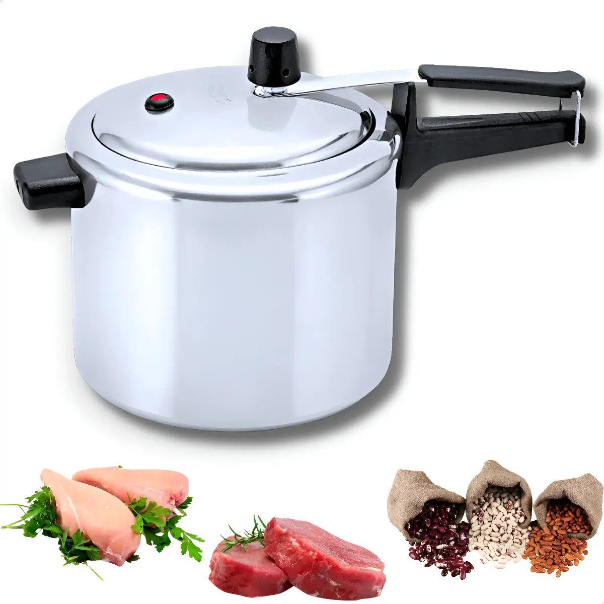 Panela De Pressão 4,5 Litros Panelux Classic Polida Alumínio Cor Cinza
