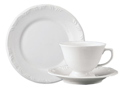 Jogo Para Lanche Pomerode Branco 18pç Porcelana Schmidt