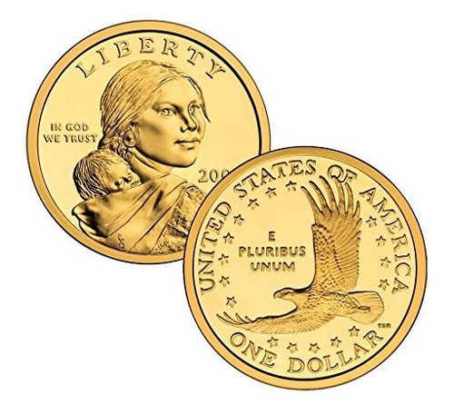 2000 S Sacagawea Dólar Oro $ 1, Prueba