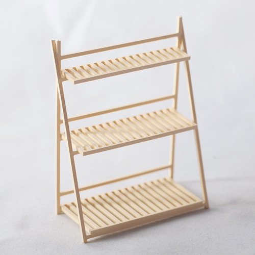 2 X 1/12 Dollhouse Flower Stand Display Rack Para Mini