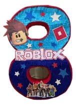 Comprar Piñata Cartón Arcoirispapel Colorido 1 Unidad Azul Roblox Número Roblox Grande