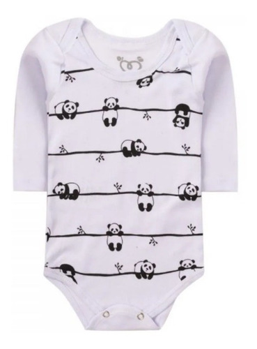 3 Pçs Roupa Bebê Body Urso Panda Bodie Neném Menino Menina