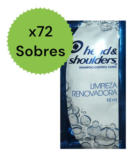 Shampoo Head And Shoulder Sobre 72 De 10ml