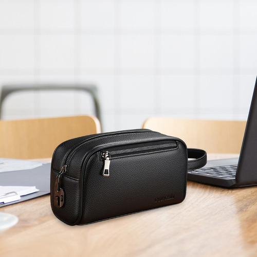 Bolso De Mano Para Hombre De Gran Negro Con Cerradura