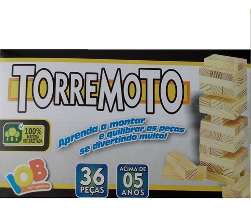 Imagem 4 de 5 de Jogo De Equilíbrio Torremoto - Brinquedo Educativo - Iob