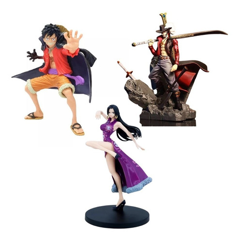 Figura Coleccion One Piece Luffy Mihawk Boa Hancock Regalo