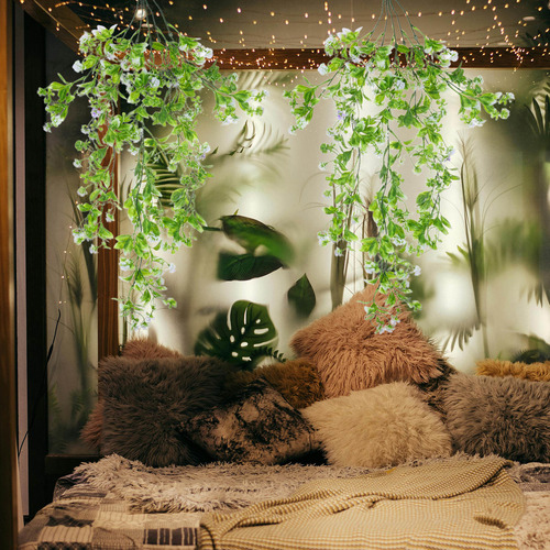 2 Plantas Colgantes Falsas: Plantas Artificiales, Helechos,