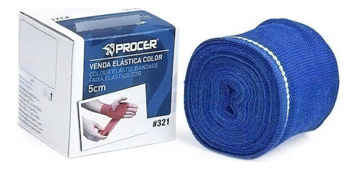 Venda Elastica 5cm - Procer #321 Color Azul