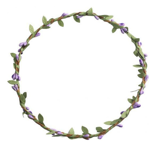 2 Flor Cinta Para Cabello Flores Diadema Tiara Para Púrpura