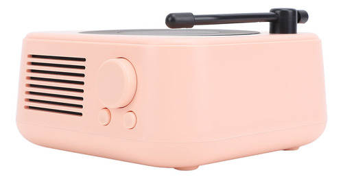 Altavoz Rosa Estilo Tocadiscos Retro Vintage Portátil