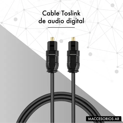 Cable Fibra Optica 1,5 M Audio Digital Toslink