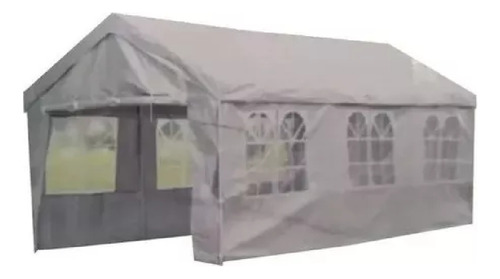 Toldo Gazebo Carpa Con Pared Ventanas 3x6 M