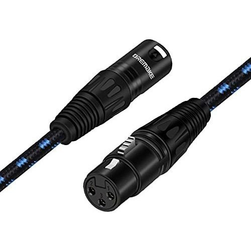 Cable De Micrófono Xlr De 3 Pies, Balanceado, Xlr De 3 Pines