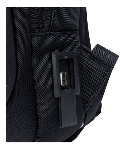 Mochila Executiva Reforçada Notebook Usb Urbana Faculdade Cor Preto Desenho Do Tecido Liso