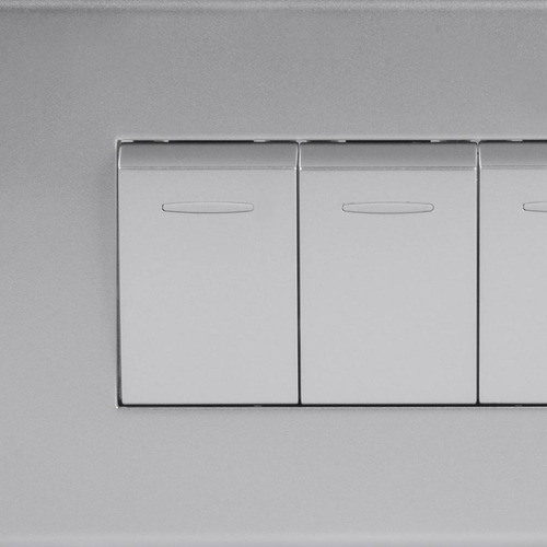 Interruptor Triple (9/32) 10 A Gris Halux