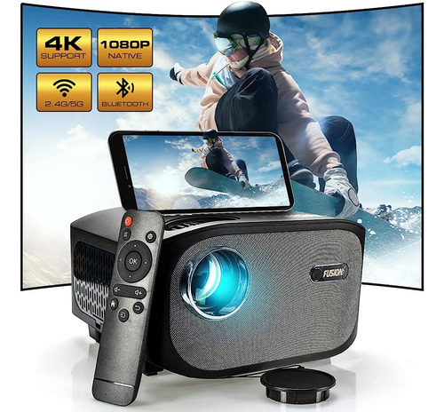 Proyector De Video Fusion5 Portable 1080p Bluetooth -negro