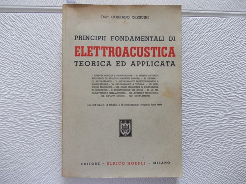 Principio Fundamental Electroacustica 1939 Italiano (r1/9)